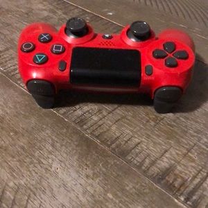 A red controller... for PS4.